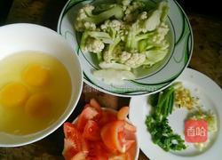 花菜炒鸡蛋的做法图解2
