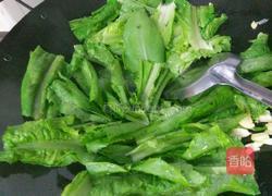 清炒油麦菜的做法图解5