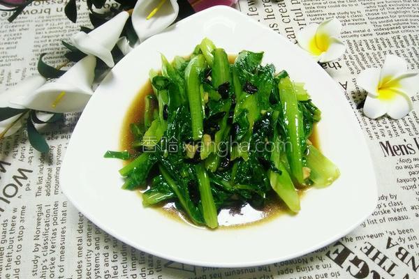 豆豉油麦菜