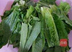 豆豉油麦菜的做法图解2