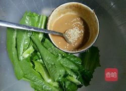 麻酱生拌油麦菜的做法图解4
