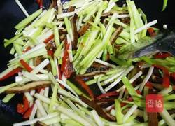 韭黄炒香干的做法图解7