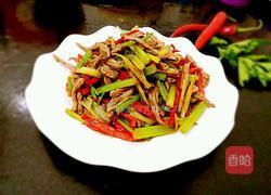 芹菜牛肉丝的做法图解6