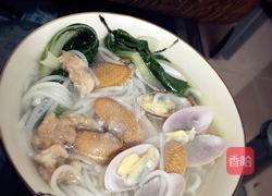 花甲瘦肉小白菜米粉汤的做法图解3