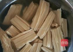 腐竹烧油菜的做法图解1