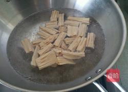 腐竹烧油菜的做法图解3