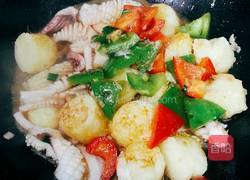 豆腐烧鱿鱼的做法图解7