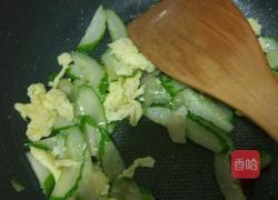 青瓜炒七彩山鸡蛋的做法图解5