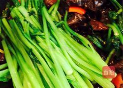 油菜炒木耳的做法图解8