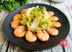 白菜炒虾的做法图解8