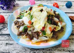 牛肉炒白菜的做法图解7