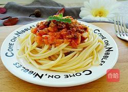 牛肉番茄沙司意大利面的做法图解9