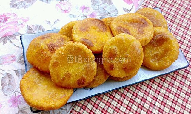 又香又甜的南瓜饼出炉了