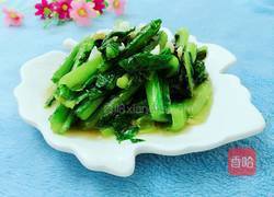 素炒油麦菜的做法图解8