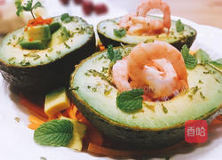 法式牛油果鲜虾沙拉的做法图解8