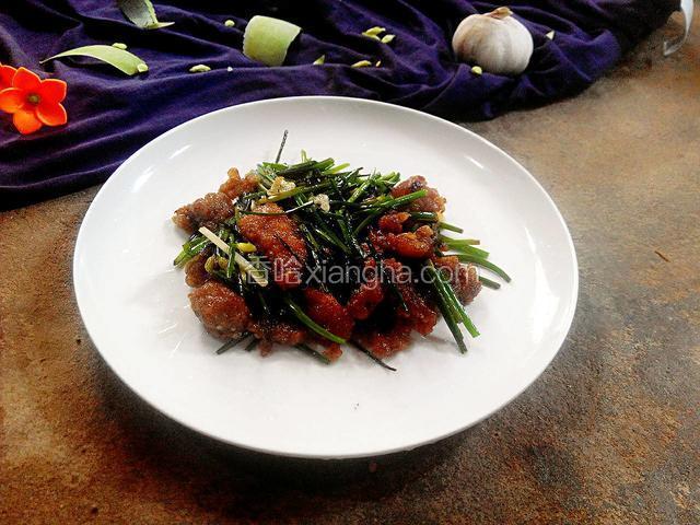 韭花炒肉