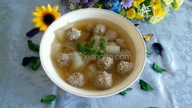 冬瓜汆丸子