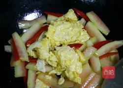 西瓜皮炒鸡蛋的做法图解8