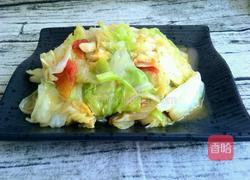 西红柿炒包菜的做法图解9