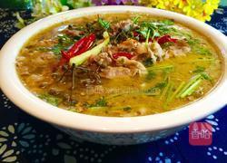 酸汤金针汆肥羊的做法图解8