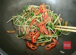 青豆苗炒肉的做法图解9