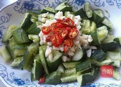 黄瓜拌油条的做法图解3