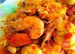 咸蛋黄焗虾的做法图解13