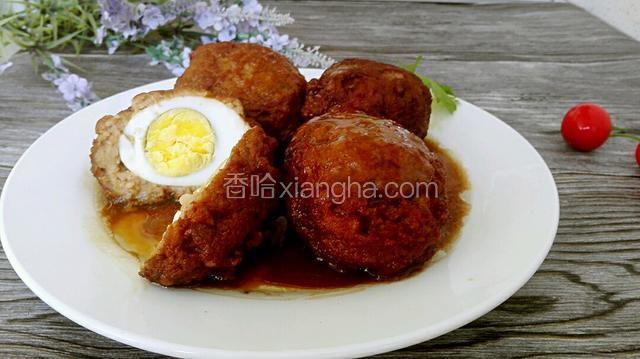 鸡蛋四喜丸子