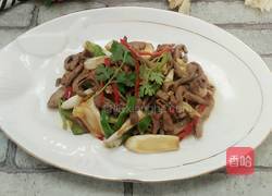 葱爆羊心的做法图解5