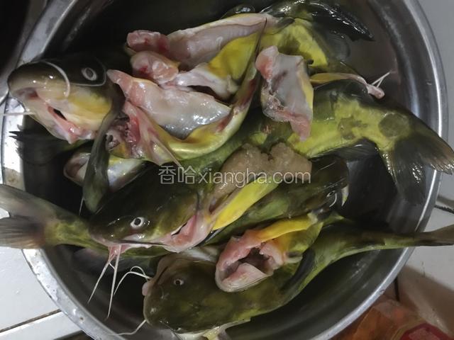 嘎鱼清洗干净.
