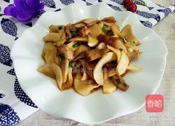 鸡腿菇炒肉片的做法图解8