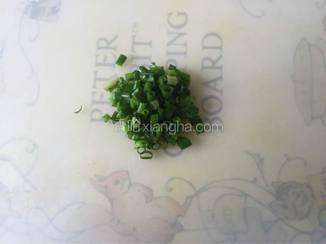 葱切末。