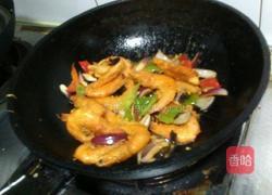 洋葱炒虾的做法图解11