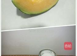 哈密瓜奶昔的做法图解1