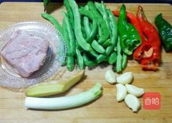豆角炒肉的做法图解1