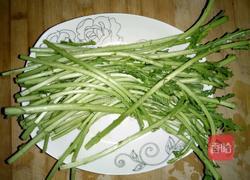 蒜香茼蒿的做法图解2