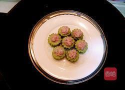 肉馅酿苦瓜的做法图解8