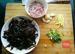海带炒肉丝的做法图解2