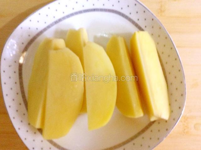 土豆洗净去皮切长条