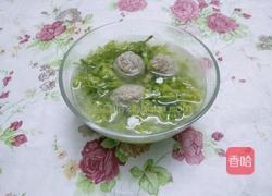 夜兰花肉丸汤的做法图解11