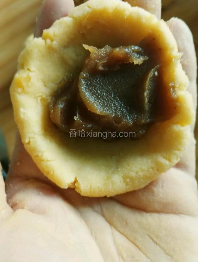 放入枣泥