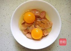 奶酪焗香肠鸡蛋糕的做法图解2