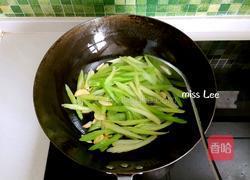 西芹炒火腿的做法图解6