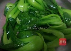 椒油口蘑小油菜的做法图解4