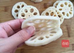 香煎酿藕的做法图解2