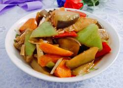 什锦素烧茄子
