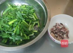 韭菜鱿鱼的做法图解3