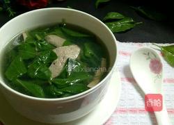 枸杞叶猪肝汤的做法图解10