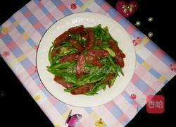 腊肠炒豆角的做法图解9