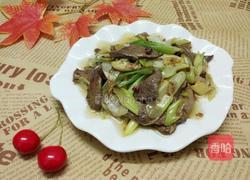 大葱炒猪肝的做法图解10